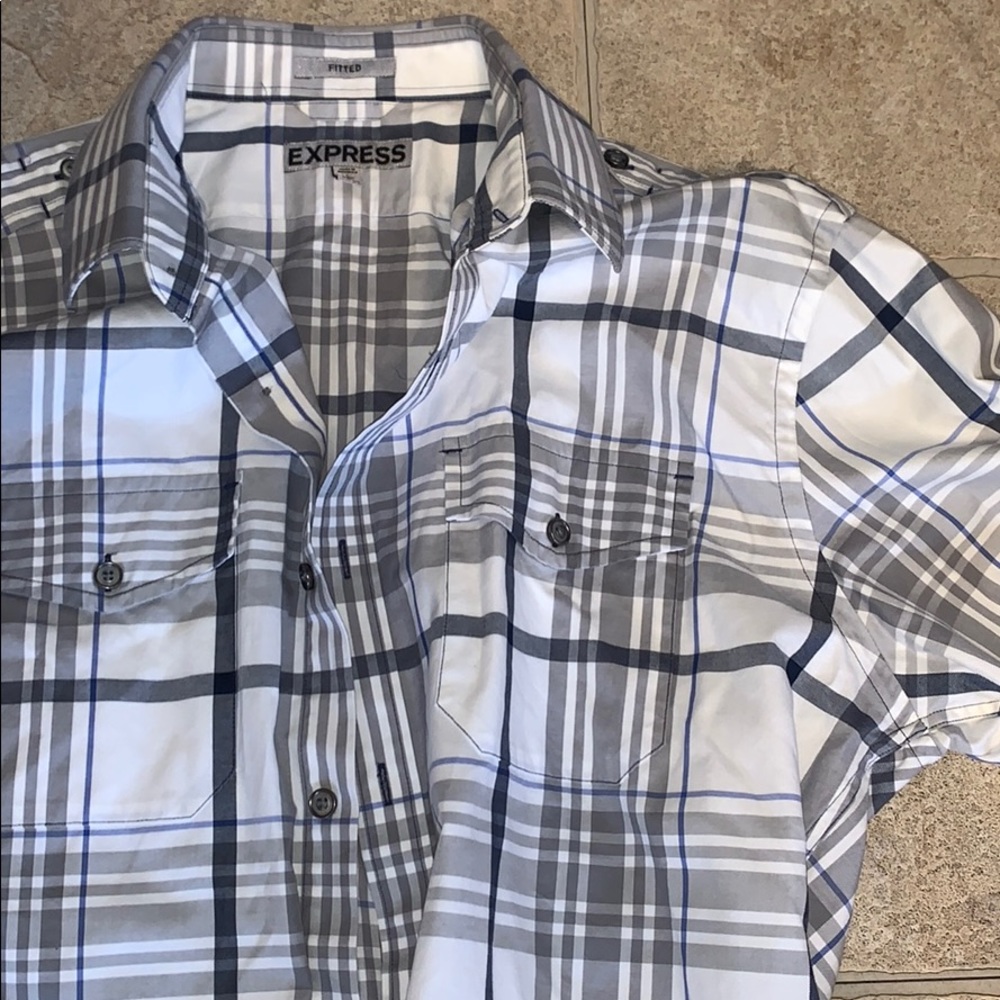 Express fitted dress shirt